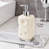 Reusable Plastic Bathroom Soap Dispenser, Press Type Refillable Wash Dispenser Bottle, Leakproof Clear Hand Pump Dispenser, Kitchen Bathroom Countertop Soap Containers