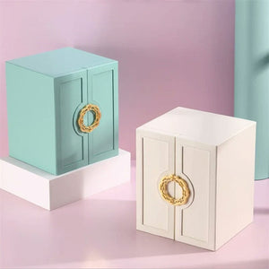 Multilayer Leather Drawer Jewellery Organizer