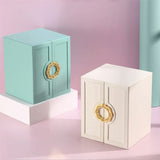 Multilayer Leather Drawer Jewellery Organizer