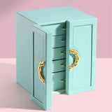 Multilayer Leather Drawer Jewellery Organizer