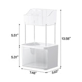 2 Layer Makeup Cosmetic Organizer With Drawer