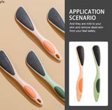 Double Sided Foot File Callus Remover, Dual sided Pedicure Trimmer With Long Handle, Portable Foot Dead Skin Remover Care Tool, Hard Skin Removers, Callus Dead Skin Remover, Anti Slip Handle Pedicure Tool