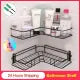 Bathroom kitchen Punch Corner Frame Shower Shelf Wrought Iron Shampoo Storage Rack Holder bathroom accessories