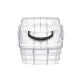 18 section 2 and 3 layers Jewelry box/organizer total adjustable clear plastic