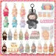 Figurine Model Have a Seat Labubu Plush Figure Keychain V.3Series Sitting Party Labubu Model Sitting Posture Kawaii Labubu Have a Seat Toy Kids