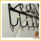 Over Door Hanger with 7 Hooks Metal Over the Door Towel Hook Organizer, Hanging Storage Rack for Hat, Coats, Purses, Scarves, Clothes, Jackets, Belt, Bedroom, Bathroom, Closet