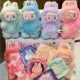 Figurine Model Have a Seat Labubu Plush Figure Keychain V.3Series Sitting Party Labubu Model Sitting Posture Kawaii Labubu Have a Seat Toy Kids