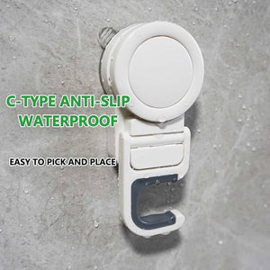 Suction Cup Mop Holder, Wall Mount Broom Holder, Mop Handle Hanger, Household Cleaning Organizer Holder