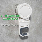 Suction Cup Mop Holder, Wall Mount Broom Holder, Mop Handle Hanger, Household Cleaning Organizer Holder