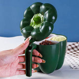 Pepper Shaped Seasoning Condiment Pots With Spoon