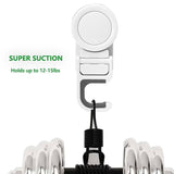 Suction Cup Mop Holder, Wall Mount Broom Holder, Mop Handle Hanger, Household Cleaning Organizer Holder