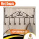 Over Door Hanger with 7 Hooks Metal Over the Door Towel Hook Organizer, Hanging Storage Rack for Hat, Coats, Purses, Scarves, Clothes, Jackets, Belt, Bedroom, Bathroom, Closet