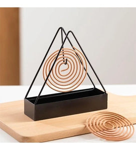 Iron Insect Mosquito Coil Holder Retro Innovative Home Incense Sandalwood Mosquito Repellent Coil