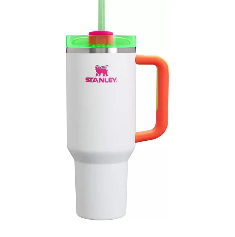Stanley-Quencher H2.0 Flowstate Stainless Steel 40 OZ Vacuum Insulated Cup, Tumbler, Mug with Lid -Stainless Steel - BPA free, Cup, Mug, Car Mug - Stanley - Tumbler -Travel Partner - Best Gift - Coffee Mug - Gym Bottle - Hot & Cold