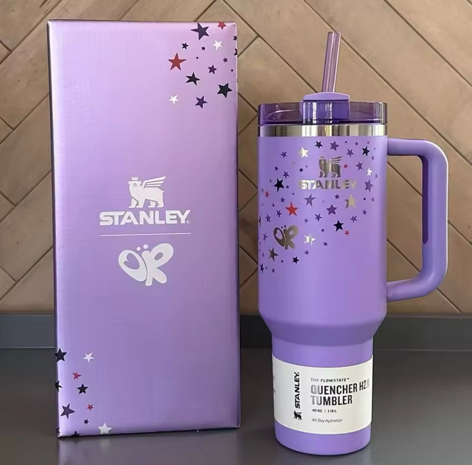 Stanley-Quencher H2.0 Flowstate Stainless Steel 40 OZ Vacuum Insulated Cup, Tumbler, Mug with Lid -Stainless Steel - BPA free, Cup, Mug, Car Mug - Stanley - Tumbler -Travel Partner - Best Gift - Coffee Mug - Gym Bottle - Hot & Cold
