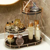 Iron art jewelry makeup stand bathroom countertop organizer vanity