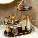 Iron art jewelry makeup stand bathroom countertop organizer vanity