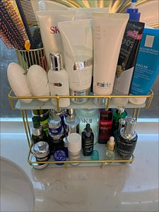 Iron art jewelry makeup stand bathroom countertop organizer vanity