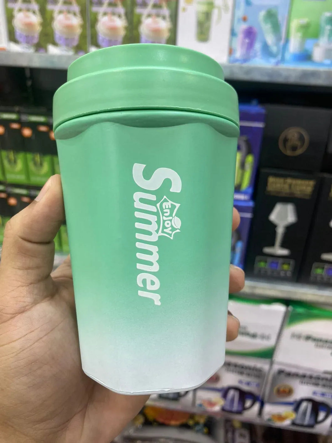 500ml Glass Coffee Mug With Leakproof Lid – Insulated Hot & Cold Coffee Cup l Glass Coffee Mug With Insulated Leakproof Lid – Keeps Drinks At The Perfect Temperature